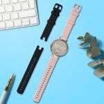 Laptop, Telefoane si Tablete - Wearables si gadgeturi - Wearables - Accesorii wearables - Set 2 curele pentru smartwatch Kwmobile pentru Garmin Lily Sport, curea reglabila, silicon, multicolor - Infinity.ro
