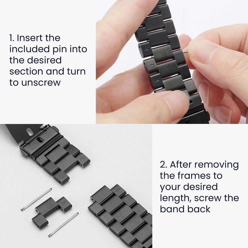 Laptop, Telefoane si Tablete - Wearables si gadgeturi - Wearables - Accesorii wearables - Curea pentru smartwatch Kwmobile pentru Garmin Lily Sport, curea reglabila, otel inoxidabil, argintiu - Infinity.ro