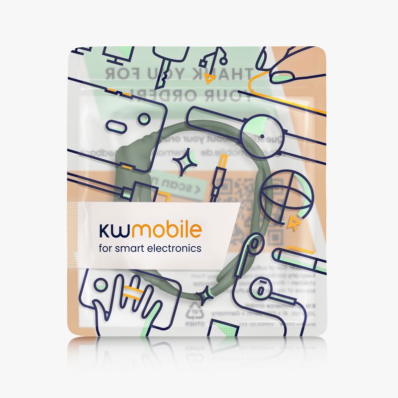 Laptop, Telefoane si Tablete - Wearables si gadgeturi - Wearables - Accesorii wearables - Curea pentru smartwatch Kwmobile pentru Xiaomi Redmi Watch 3 Active, Redmi Watch 3 Lite, curea reglabila, silicon, verde - Infinity.ro