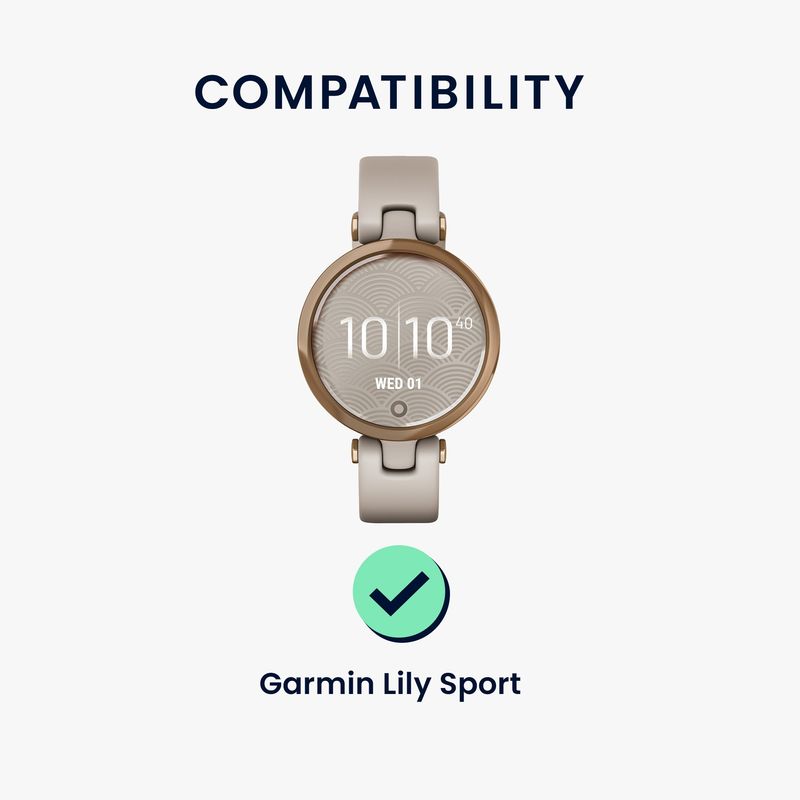 Laptop, Telefoane si Tablete - Wearables si gadgeturi - Wearables - Accesorii wearables - Set 2 folii de protectie pentru smartwatch Kwmobile pentru Garmin Lily Sport, anti-amprenta, PET, transparent - Infinity.ro