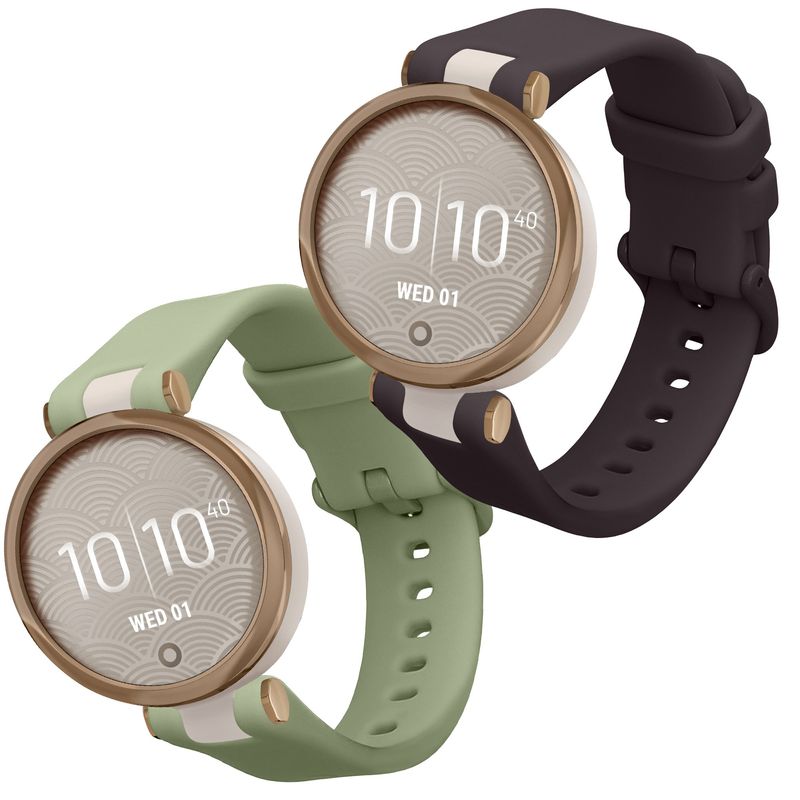 Laptop, Telefoane si Tablete - Wearables si gadgeturi - Wearables - Accesorii wearables - Set 2 curele pentru smartwatch Kwmobile pentru Garmin Lily Sport, curea reglabila, silicon, mov, verde - Infinity.ro