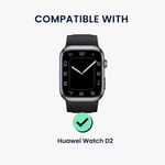 Laptop, Telefoane si Tablete - Wearables si gadgeturi - Wearables - Accesorii wearables - Set 4 adaptoare Kwmobile pentru Huawei Watch D2, montare rapida, otel inoxidabil, negru - Infinity.ro