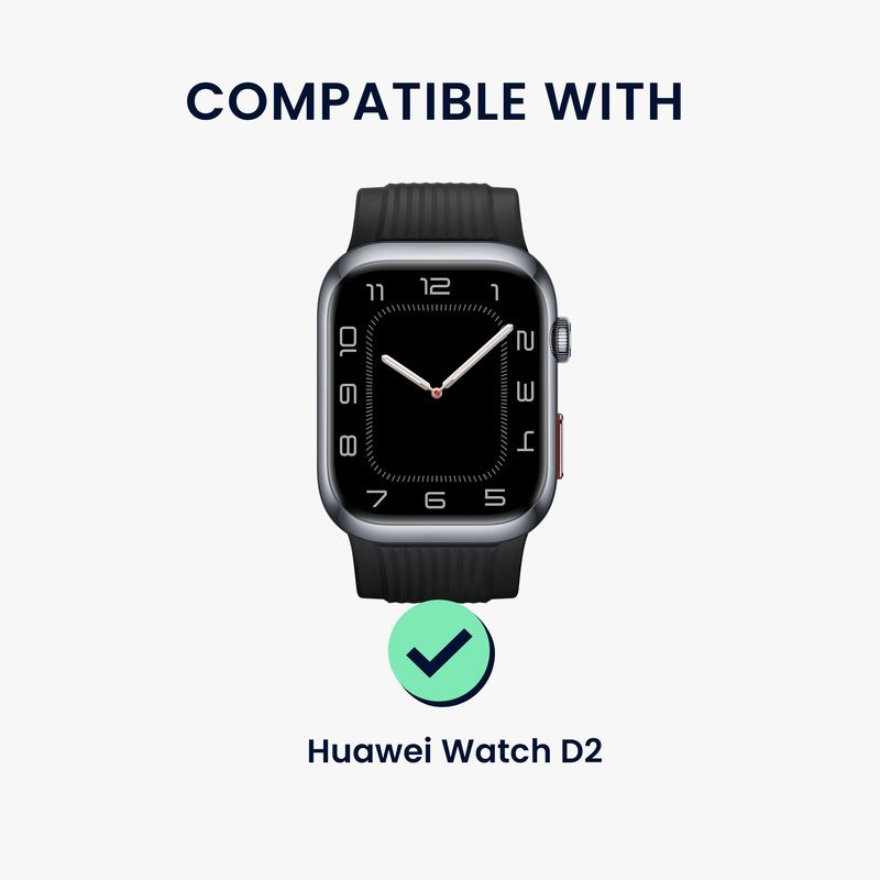 Laptop, Telefoane si Tablete - Wearables si gadgeturi - Wearables - Accesorii wearables - Set 4 adaptoare Kwmobile pentru Huawei Watch D2, montare rapida, otel inoxidabil, negru - Infinity.ro