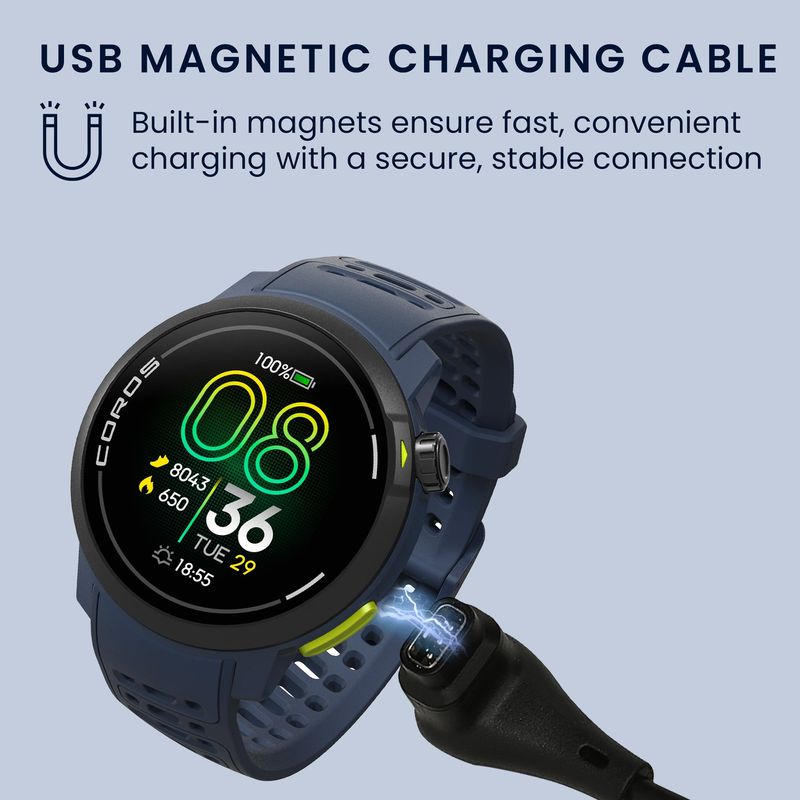 Laptop, Telefoane si Tablete - Wearables si gadgeturi - Wearables - Accesorii wearables - Cablu alimentare Kwmobile pentru Coros PACE Pro, PACE 4, APEX 4, NOMAD, incarcare, plastic, negru - Infinity.ro