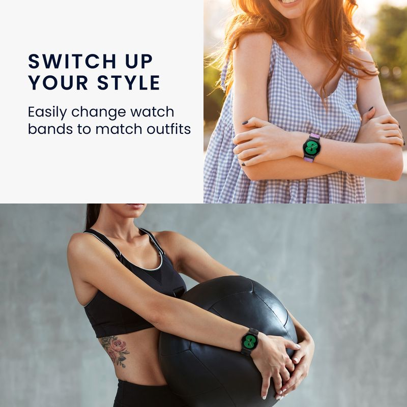 Laptop, Telefoane si Tablete - Wearables si gadgeturi - Wearables - Accesorii wearables - Set 4 adaptoare Kwmobile pentru Huawei Watch D2, montare rapida, otel inoxidabil, negru - Infinity.ro