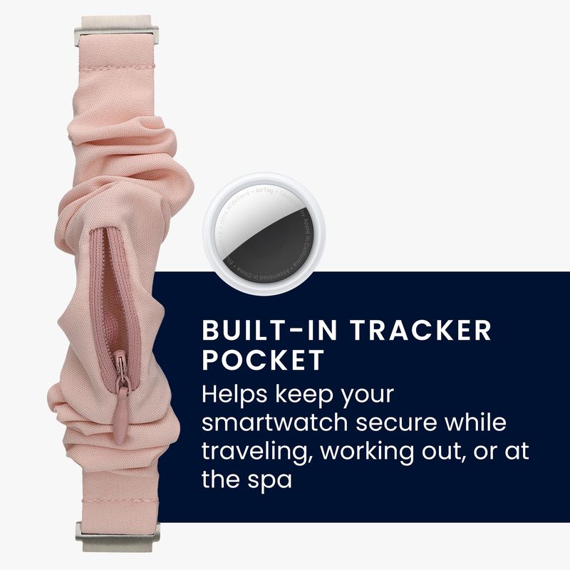 Laptop, Telefoane si Tablete - Wearables si gadgeturi - Wearables - Accesorii wearables - Curea pentru smartwatch Kwmobile pentru Garmin vivoactive 6, vivoactive 5, active 5, material flexibil, bumbac, roz - Infinity.ro