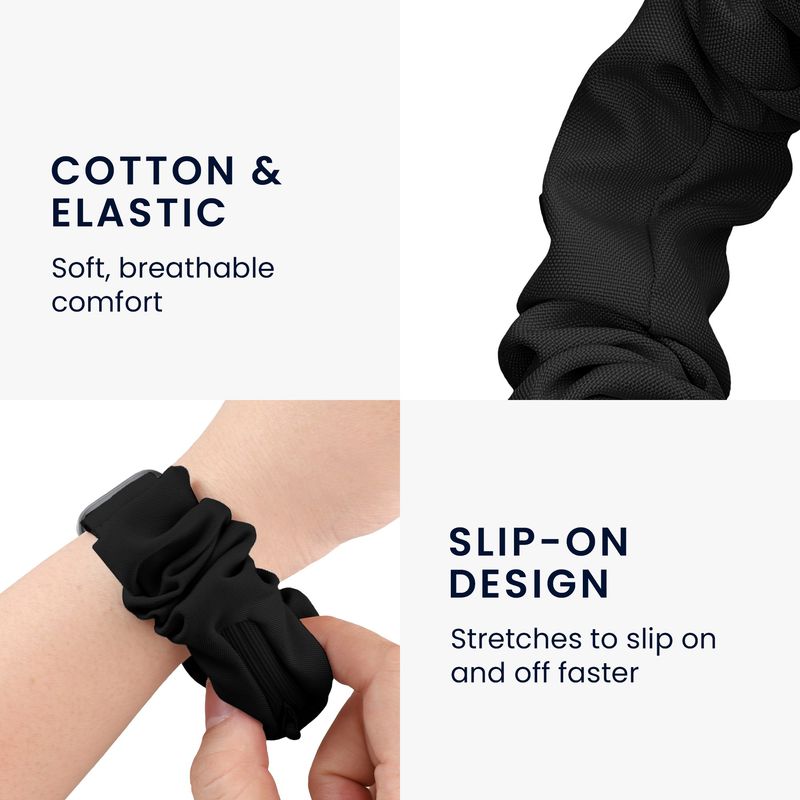 Laptop, Telefoane si Tablete - Wearables si gadgeturi - Wearables - Accesorii wearables - Curea pentru smartwatch Kwmobile pentru Garmin vivoactive 6, vivoactive 5, active 5, material flexibil, bumbac, roz - Infinity.ro