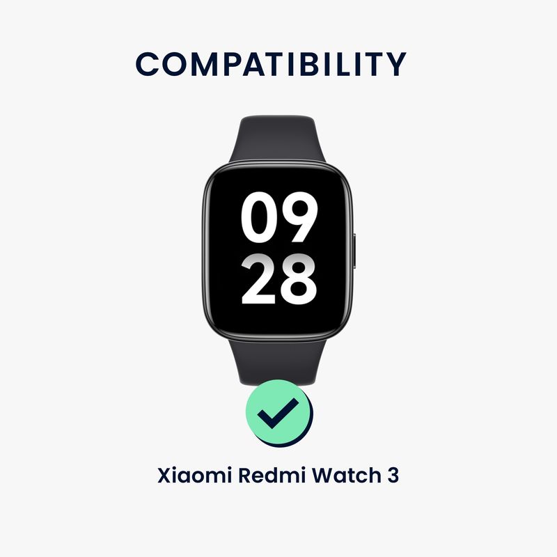Laptop, Telefoane si Tablete - Wearables si gadgeturi - Wearables - Accesorii wearables - Set 4 adaptoare Kwmobile pentru Xiaomi Redmi Watch 3, montare rapida, otel inoxidabil, argintiu - Infinity.ro