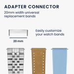 Laptop, Telefoane si Tablete - Wearables si gadgeturi - Wearables - Accesorii wearables - Set 4 adaptoare Kwmobile pentru Fitbit Versa 4, Sense 2, Versa 3, Sense, montare rapida, otel inoxidabil, argintiu - Infinity.ro