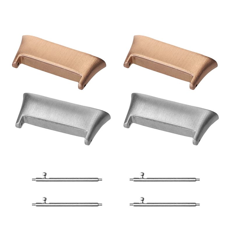 Laptop, Telefoane si Tablete - Wearables si gadgeturi - Wearables - Accesorii wearables - Set 4 adaptoare Kwmobile pentru Xiaomi Redmi Watch 3, montare rapida, otel inoxidabil, argintiu - Infinity.ro