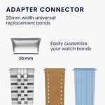 Laptop, Telefoane si Tablete - Wearables si gadgeturi - Wearables - Accesorii wearables - Set 4 adaptoare Kwmobile pentru Xiaomi Redmi Watch 3, montare rapida, otel inoxidabil, argintiu - Infinity.ro