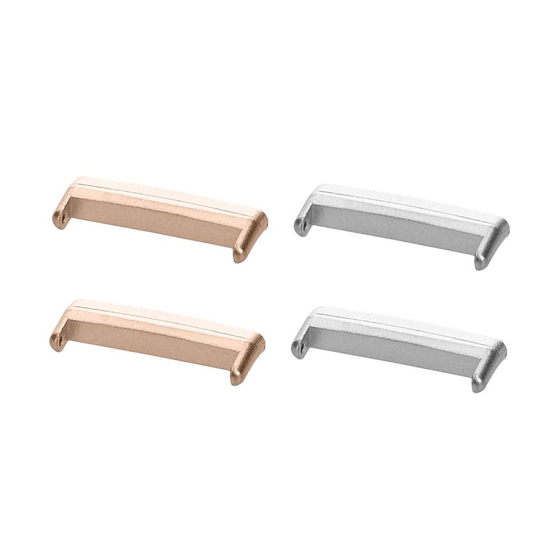 Laptop, Telefoane si Tablete - Wearables si gadgeturi - Wearables - Accesorii wearables - Set 4 adaptoare Kwmobile pentru Fitbit Versa 4, Sense 2, Versa 3, Sense, montare rapida, otel inoxidabil, argintiu - Infinity.ro