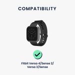 Laptop, Telefoane si Tablete - Wearables si gadgeturi - Wearables - Accesorii wearables - Cablu alimentare Kwmobile pentru Fitbit Versa 4, Sense 2, Versa 3, Sense, incarcare, plastic, negru - Infinity.ro