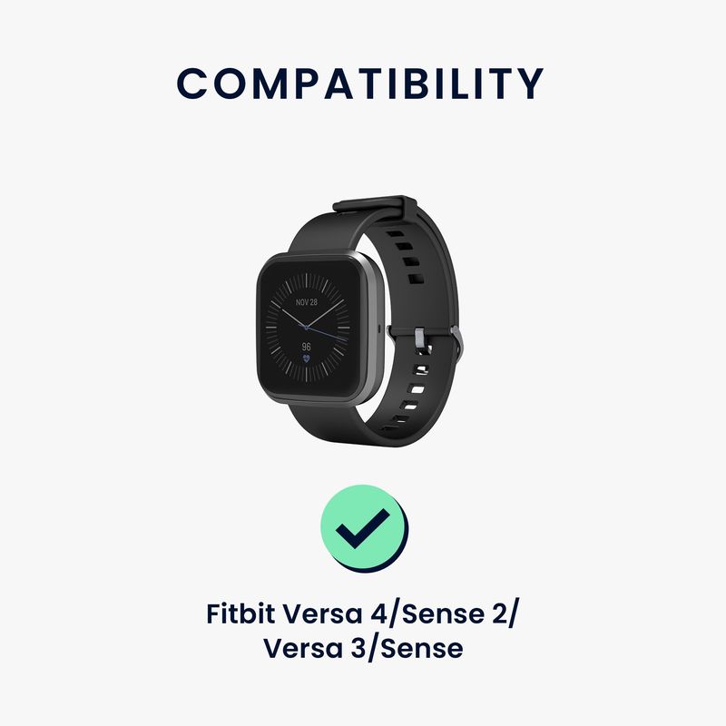 Laptop, Telefoane si Tablete - Wearables si gadgeturi - Wearables - Accesorii wearables - Cablu alimentare Kwmobile pentru Fitbit Versa 4, Sense 2, Versa 3, Sense, incarcare, plastic, negru - Infinity.ro