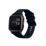 Laptop, Telefoane si Tablete - Wearables si gadgeturi - Wearables - Accesorii wearables - Curea pentru smartwatch Kwmobile pentru Garmin Venu Sq Music, Sq, curea reglabila, silicon, albastru - Infinity.ro