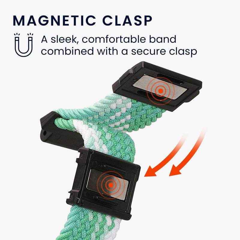 Laptop, Telefoane si Tablete - Wearables si gadgeturi - Wearables - Accesorii wearables - Curea Kwmobile pentru imoo Watch Phone Z1, Watch Phone Z7, Watch Phone Z6, inchidere magnetica, reglabila, nailon, verde - Infinity.ro