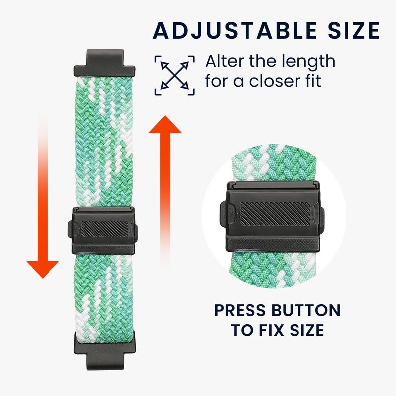 Laptop, Telefoane si Tablete - Wearables si gadgeturi - Wearables - Accesorii wearables - Curea Kwmobile pentru imoo Watch Phone Z1, Watch Phone Z7, Watch Phone Z6, inchidere magnetica, reglabila, nailon, verde - Infinity.ro
