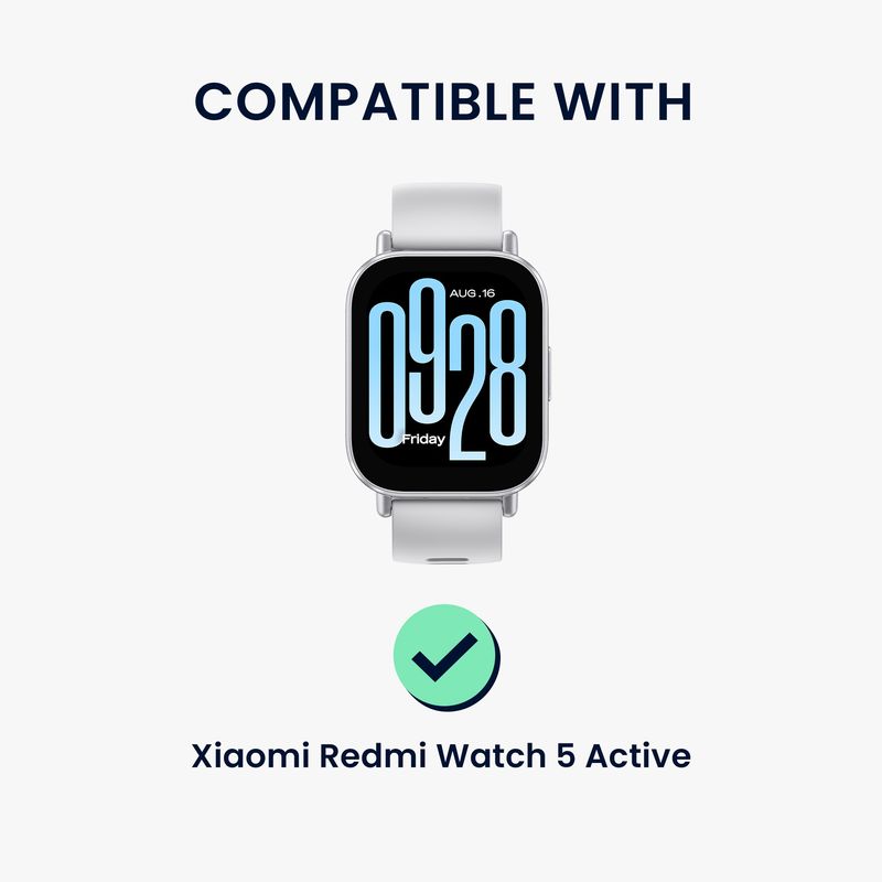 Laptop, Telefoane si Tablete - Wearables si gadgeturi - Wearables - Accesorii wearables - Husa smartwatch Kwmobile pentru Xiaomi Redmi Watch 5 Active, protectie la socuri, TPU, negru - Infinity.ro