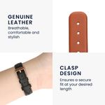 Laptop, Telefoane si Tablete - Wearables si gadgeturi - Wearables - Accesorii wearables - Curea pentru smartwatch Kwmobile pentru Garmin Lily Sport, curea reglabila, piele naturala, maro - Infinity.ro