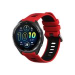 Laptop, Telefoane si Tablete - Wearables si gadgeturi - Wearables - Accesorii wearables - Curea pentru smartwatch Kwmobile pentru Garmin Forerunner 965, 955, 945, 745, curea reglabila, silicon, rosu, negru - Infinity.ro