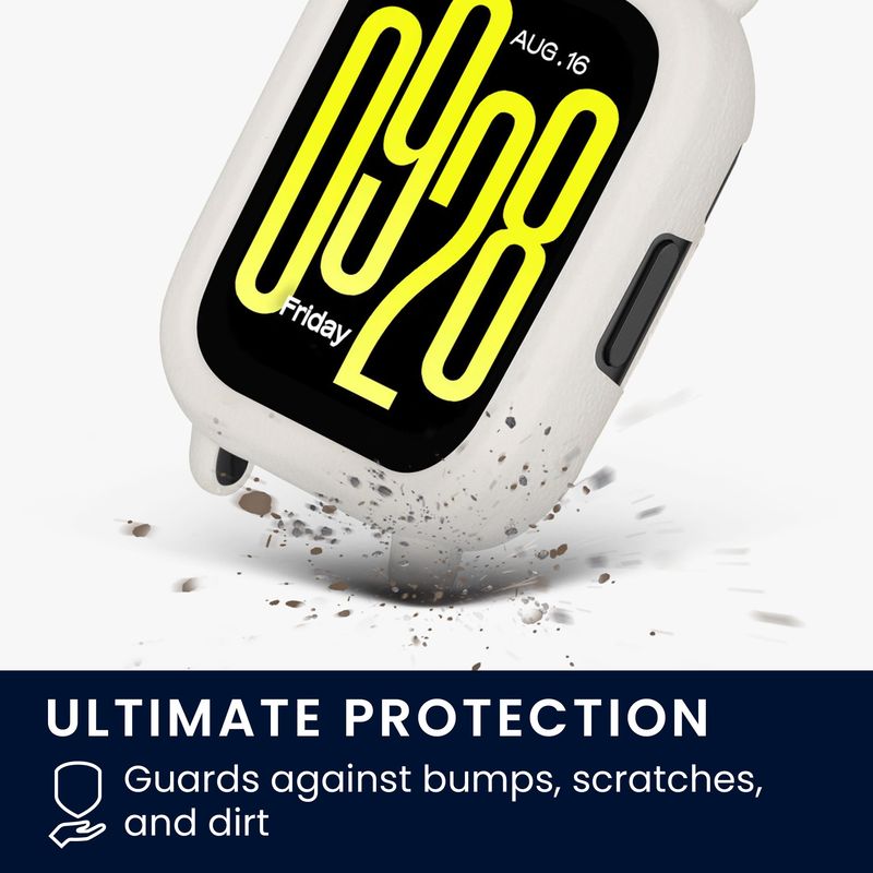Laptop, Telefoane si Tablete - Wearables si gadgeturi - Wearables - Accesorii wearables - Husa smartwatch Kwmobile pentru Xiaomi Redmi Watch 5 Active, protectie la socuri, TPU, alb - Infinity.ro