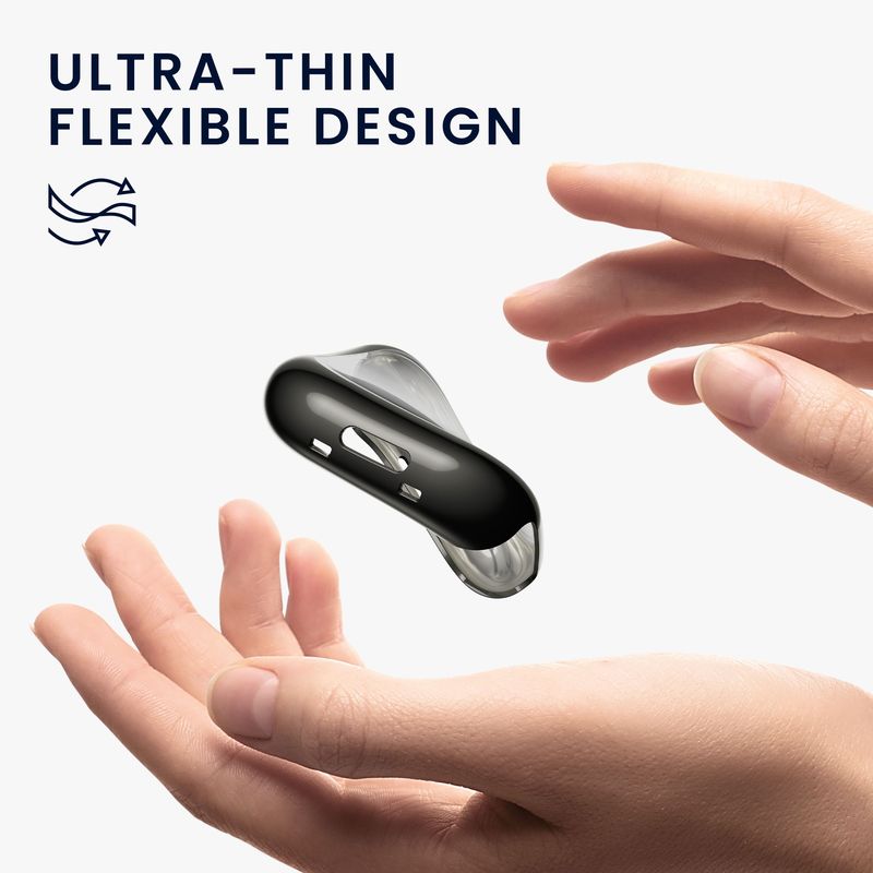 Laptop, Telefoane si Tablete - Wearables si gadgeturi - Wearables - Accesorii wearables - Set 2 huse smartwatch Kwmobile pentru Fitbit Versa 4, Sense 2, antizgarieturi, flexibil, silicon, negru, argintiu - Infinity.ro