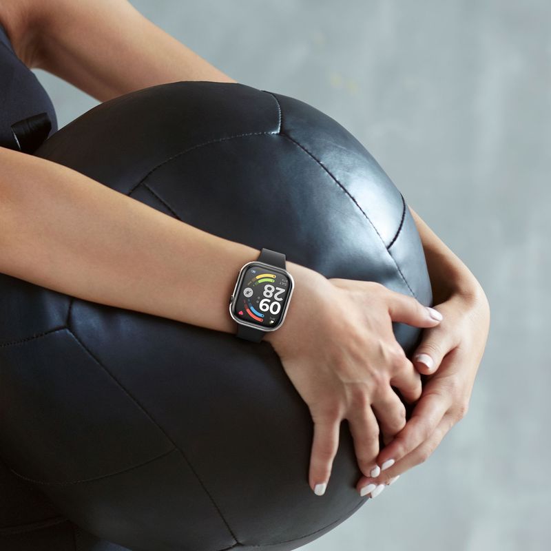 Laptop, Telefoane si Tablete - Wearables si gadgeturi - Wearables - Accesorii wearables - Set 2 huse smartwatch Kwmobile pentru Xiaomi Redmi Watch 6, antizgarieturi, flexibil, silicon, transparent, negru - Infinity.ro