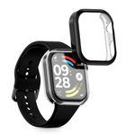 Laptop, Telefoane si Tablete - Wearables si gadgeturi - Wearables - Accesorii wearables - Set 2 huse smartwatch Kwmobile pentru Xiaomi Redmi Watch 6, antizgarieturi, flexibil, silicon, transparent, negru - Infinity.ro