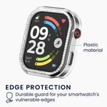 Laptop, Telefoane si Tablete - Wearables si gadgeturi - Wearables - Accesorii wearables - Set 2 rame pentru smartwatch Kwmobile pentru Xiaomi Redmi Watch 6, antizgarieturi, plastic, negru, transparent - Infinity.ro