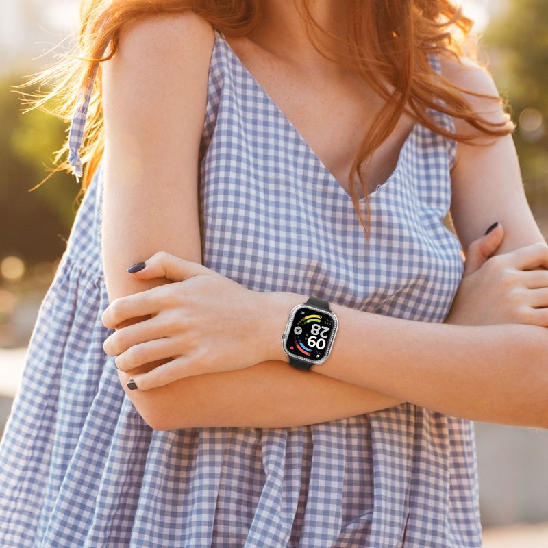 Laptop, Telefoane si Tablete - Wearables si gadgeturi - Wearables - Accesorii wearables - Set 2 rame pentru smartwatch Kwmobile pentru Xiaomi Redmi Watch 6, antizgarieturi, plastic, negru, transparent - Infinity.ro