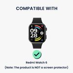 Laptop, Telefoane si Tablete - Wearables si gadgeturi - Wearables - Accesorii wearables - Set 2 rame pentru smartwatch Kwmobile pentru Xiaomi Redmi Watch 6, antizgarieturi, plastic, negru, transparent - Infinity.ro
