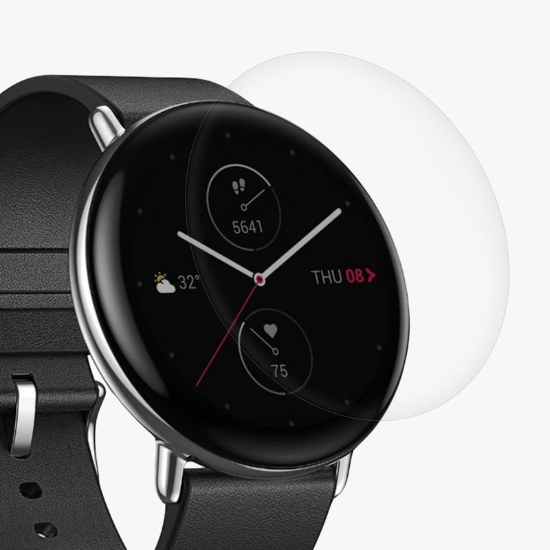 Laptop, Telefoane si Tablete - Wearables si gadgeturi - Wearables - Accesorii wearables - Set 3 folii protectie smartwatch Kwmobile pentru Amazfit Zepp E (Circle), antizgarieturi, antipraf, TPU, transparent - Infinity.ro
