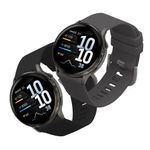 Laptop, Telefoane si Tablete - Wearables si gadgeturi - Wearables - Accesorii wearables - Set 2 curele pentru smartwatch Kwmobile pentru Garmin Venu 4 41 mm, curea reglabila, silicon, negru, gri - Infinity.ro
