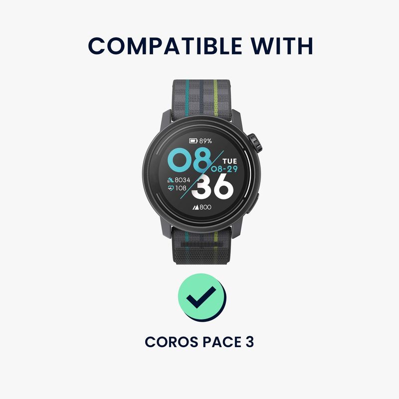 Laptop, Telefoane si Tablete - Wearables si gadgeturi - Wearables - Accesorii wearables - Husa smartwatch Kwmobile pentru Coros PACE 3, protectie la socuri, TPU, alb - Infinity.ro