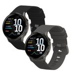 Laptop, Telefoane si Tablete - Wearables si gadgeturi - Wearables - Accesorii wearables - Set 2 curele pentru smartwatch Kwmobile pentru Garmin Venu 4 41 mm, curea reglabila, silicon, negru, gri - Infinity.ro