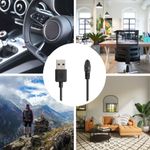Laptop, Telefoane si Tablete - Wearables si gadgeturi - Wearables - Accesorii wearables - Cablu alimentare Kwmobile pentru Amazfit Falcon, incarcare, plastic, negru - Infinity.ro