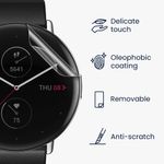 Laptop, Telefoane si Tablete - Wearables si gadgeturi - Wearables - Accesorii wearables - Set 3 folii protectie smartwatch Kwmobile pentru Amazfit Zepp E (Circle), antizgarieturi, antipraf, TPU, transparent - Infinity.ro