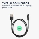 Laptop, Telefoane si Tablete - Wearables si gadgeturi - Wearables - Accesorii wearables - Cablu alimentare Kwmobile pentru Amazfit Falcon, incarcare, plastic, negru - Infinity.ro