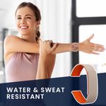 Laptop, Telefoane si Tablete - Wearables si gadgeturi - Wearables - Accesorii wearables - Curea Kwmobile pentru Garmin vivomove 3S, vivoactive 4S, inchidere magnetica, protectie la apa, silicon, bej, portocaliu - Infinity.ro