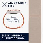 Laptop, Telefoane si Tablete - Wearables si gadgeturi - Wearables - Accesorii wearables - Curea Kwmobile pentru Garmin vivomove 3S, vivoactive 4S, inchidere magnetica, protectie la apa, silicon, bej, portocaliu - Infinity.ro