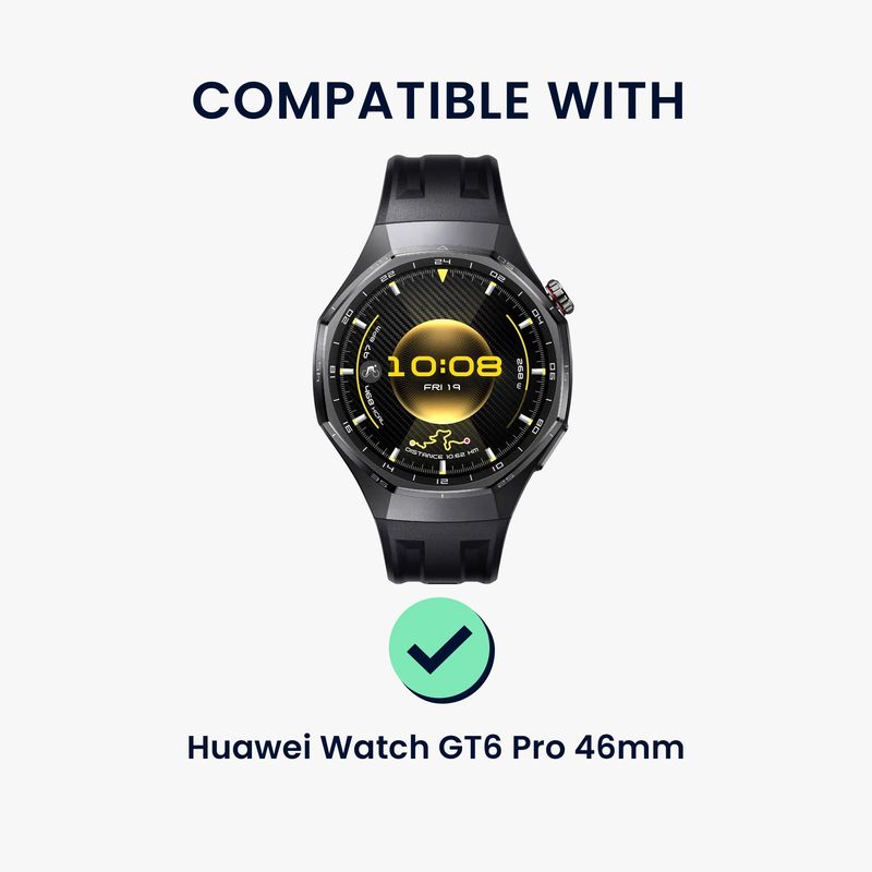 Laptop, Telefoane si Tablete - Wearables si gadgeturi - Wearables - Accesorii wearables - Husa smartwatch Kwmobile pentru Huawei Watch GT 6 Pro 46 mm, protectie la socuri, TPU, negru - Infinity.ro