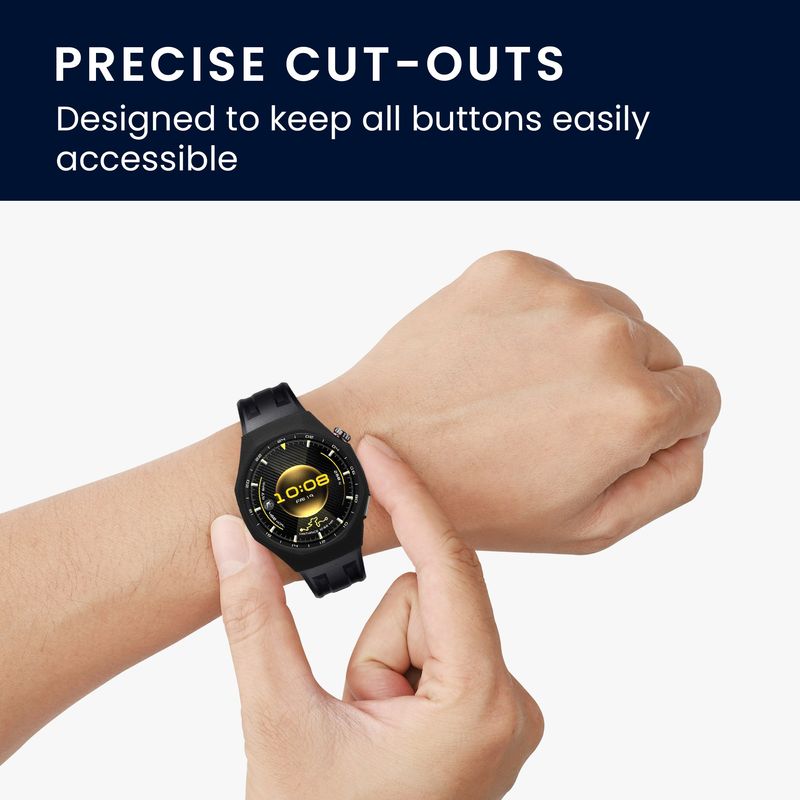 Laptop, Telefoane si Tablete - Wearables si gadgeturi - Wearables - Accesorii wearables - Husa smartwatch Kwmobile pentru Huawei Watch GT 6 Pro 46 mm, protectie la socuri, TPU, negru - Infinity.ro