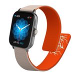 Laptop, Telefoane si Tablete - Wearables si gadgeturi - Wearables - Accesorii wearables - Curea pentru smartwatch Kwmobile pentru Amazfit GTS, GTS 2, GTS 2e, GTS 3, inchidere magnetica, silicon, bej, portocaliu - Infinity.ro
