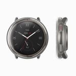 Laptop, Telefoane si Tablete - Wearables si gadgeturi - Wearables - Accesorii wearables - Set 2 huse smartwatch Kwmobile pentru Amazfit Active 2 (A2437), antizgarieturi, flexibil, silicon, transparent, negru - Infinity.ro