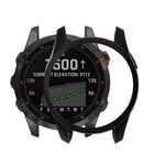Laptop, Telefoane si Tablete - Wearables si gadgeturi - Wearables - Accesorii wearables - Husa smartwatch Kwmobile pentru Garmin Fenix 7S, Fenix 7S Solar, antisoc, antizgarieturi, silicon, negru, argintiu - Infinity.ro