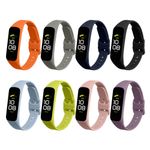 Laptop, Telefoane si Tablete - Wearables si gadgeturi - Wearables - Accesorii wearables - Set 8 curele pentru smartwatch Kwmobile pentru Samsung Galaxy Fit 2, curea reglabila, silicon, multicolor - Infinity.ro