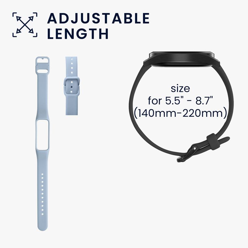 Laptop, Telefoane si Tablete - Wearables si gadgeturi - Wearables - Accesorii wearables - Set 8 curele pentru smartwatch Kwmobile pentru Samsung Galaxy Fit 2, curea reglabila, silicon, multicolor - Infinity.ro