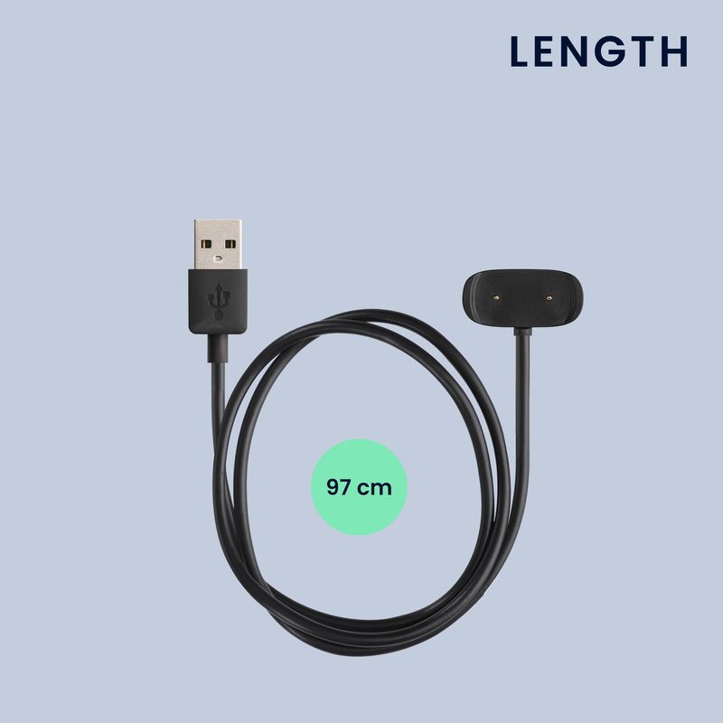 Laptop, Telefoane si Tablete - Wearables si gadgeturi - Wearables - Accesorii wearables - Cablu alimentare Kwmobile pentru Amazfit GTR Mini, GTS 4 Mini, GTS 2 Mini, Active Edge, incarcare, plastic, negru - Infinity.ro