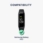 Laptop, Telefoane si Tablete - Wearables si gadgeturi - Wearables - Accesorii wearables - Set 8 curele pentru smartwatch Kwmobile pentru Samsung Galaxy Fit 2, curea reglabila, silicon, multicolor - Infinity.ro