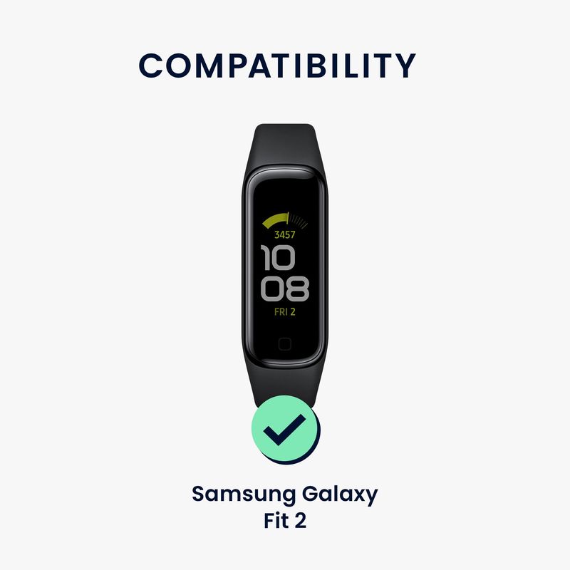 Laptop, Telefoane si Tablete - Wearables si gadgeturi - Wearables - Accesorii wearables - Set 8 curele pentru smartwatch Kwmobile pentru Samsung Galaxy Fit 2, curea reglabila, silicon, multicolor - Infinity.ro